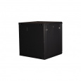 Шкаф 19" телекоммуникационный настенный, 12U 635x600х600 мм, дверь перфорация,черный